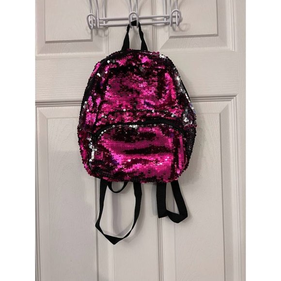Magic Sequin Pink, Black, & Silver Mini Backpack - Picture 8 of 8